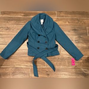 NWT women blue coat size L